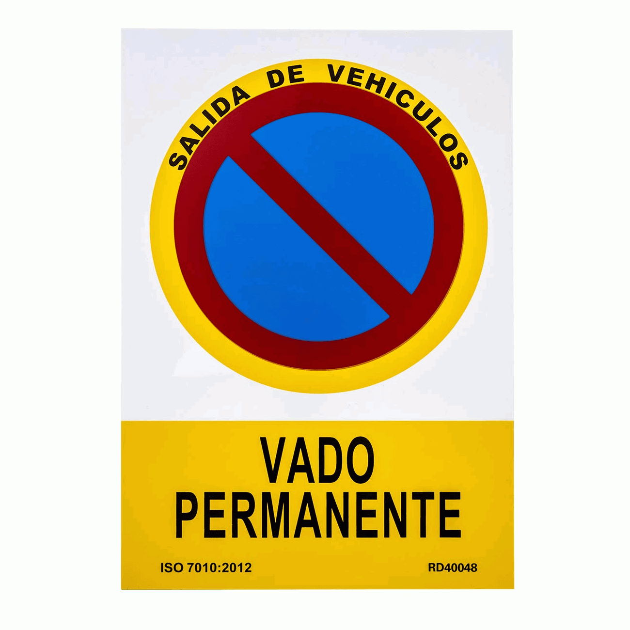Señal Vado Permanente PVC 21x30 cm