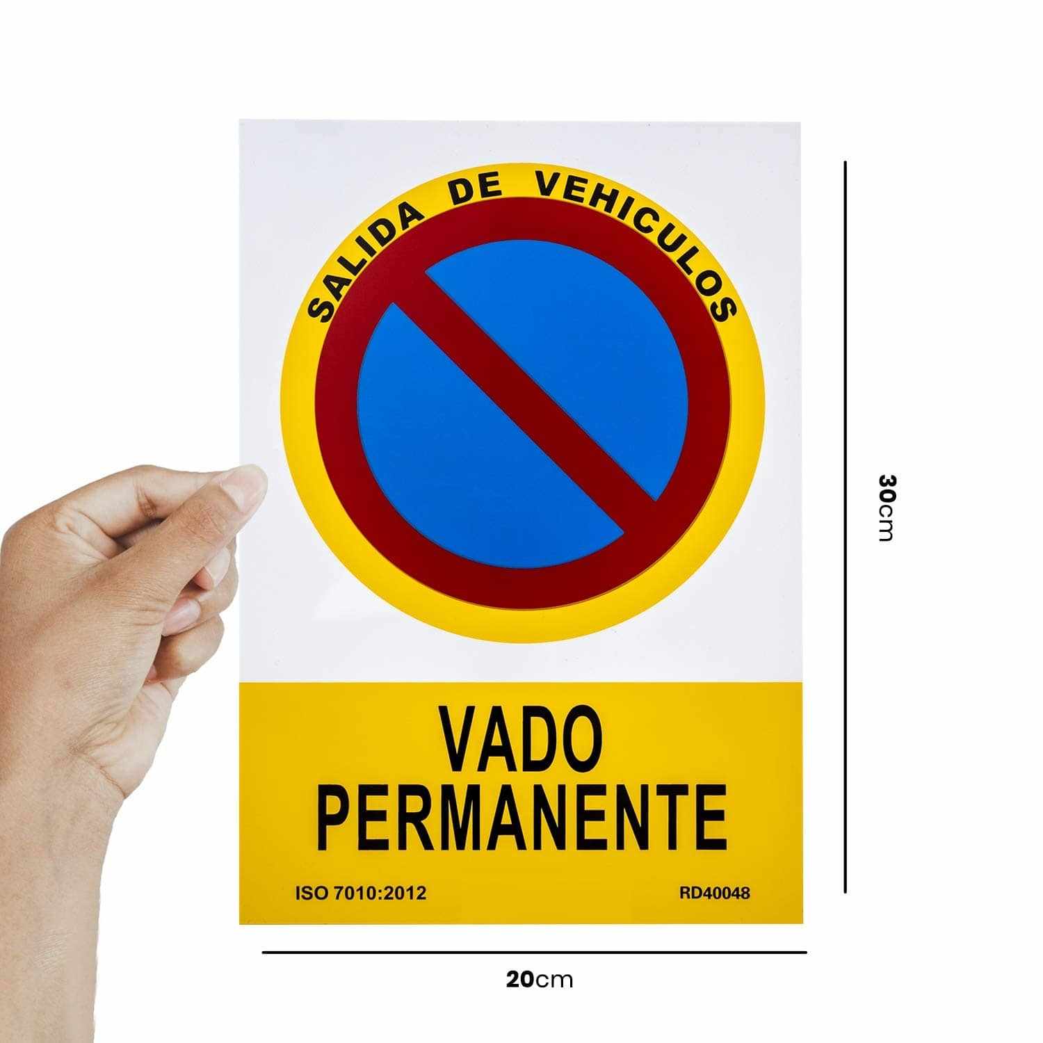 Señal Vado Permanente PVC 21x30 cm - imagen 4