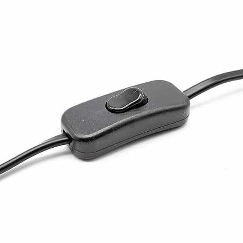 Cable alimentacion con interruptor tipo C 1.5 Metros Negro - imagen 3