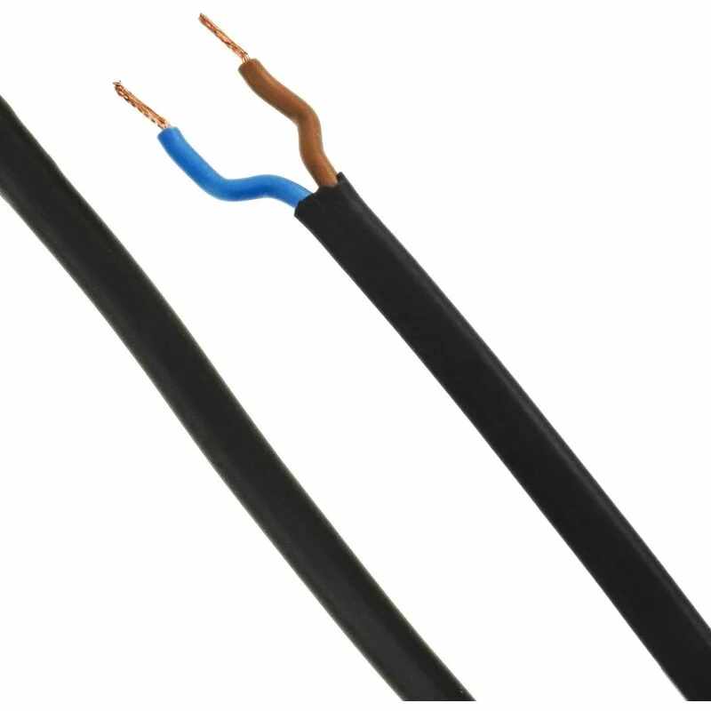 Cable alimentacion Tipo C CEE7 macho a bornes 2x0.75mm 1.5 Metros Negro - imagen 3