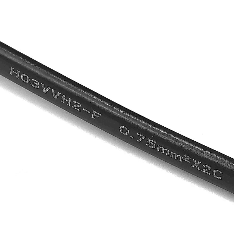 Cable alimentacion Tipo C CEE7 macho a bornes 2x0.75mm 1.5 Metros Negro - imagen 4