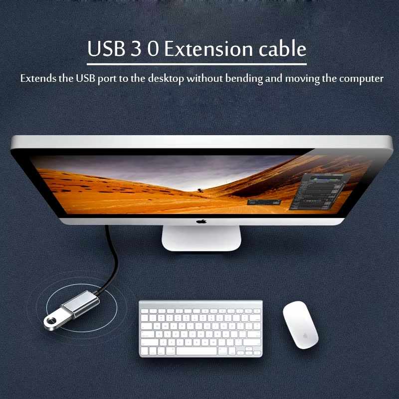 Cable Extensión USB 3.0 negro 2 Metros - imagen 7