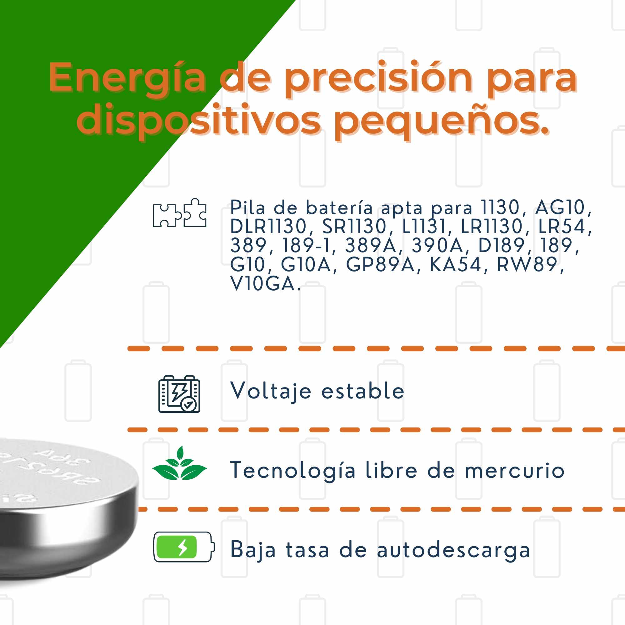 Pila maxell LR1130 LR54 1.5 v pack 10 pilas - imagen 4