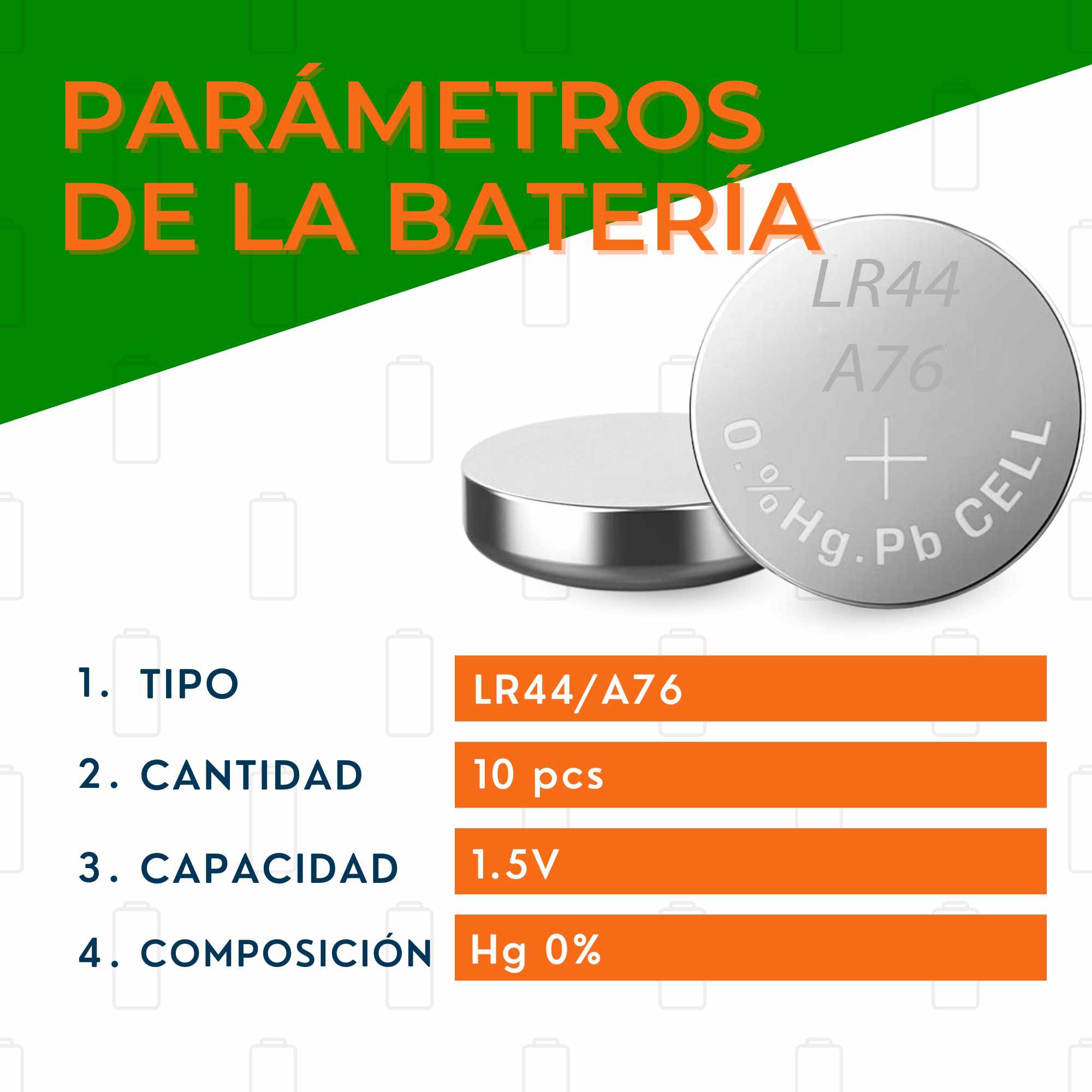 Pila maxell LR44 1.5 v pack 10 pilas - imagen 2