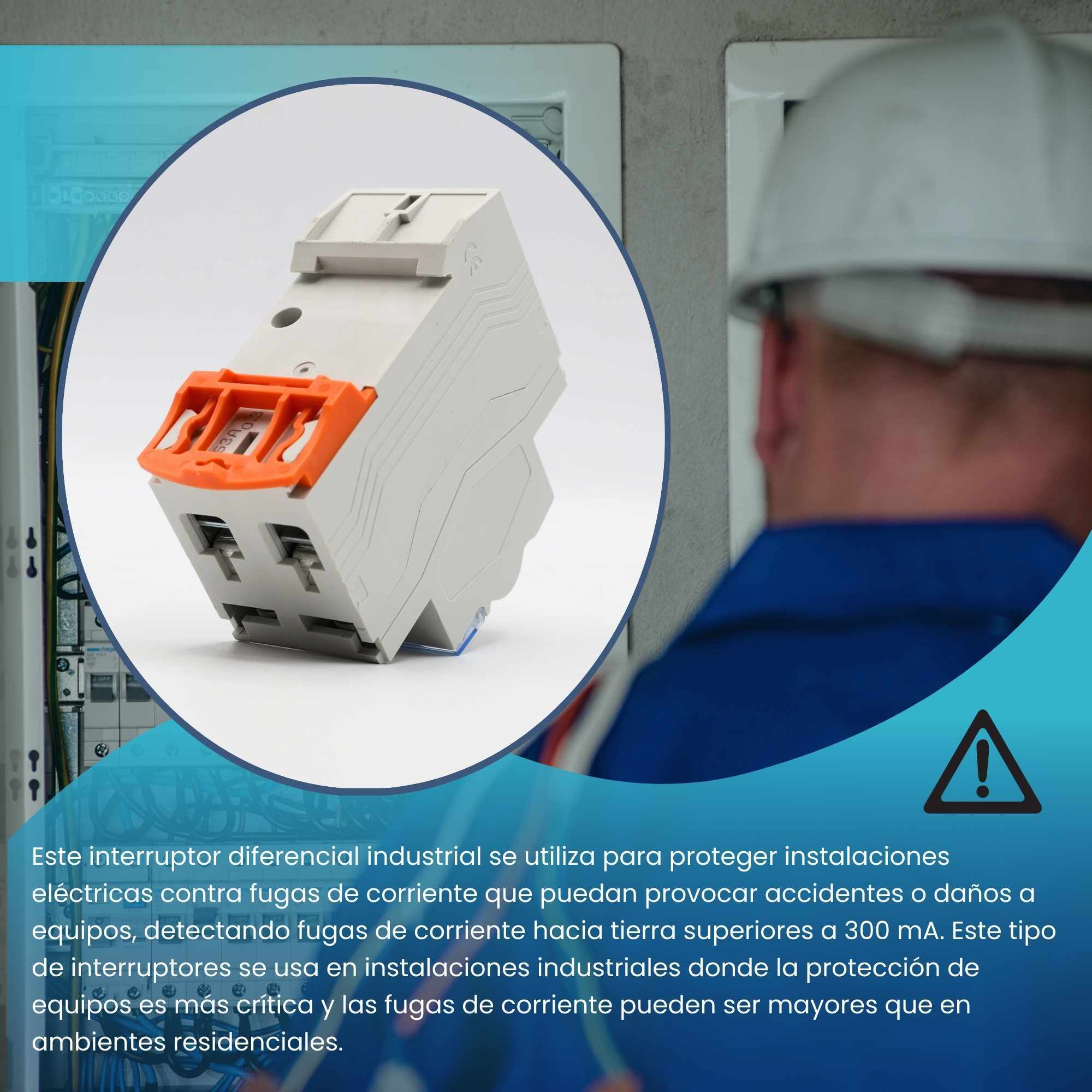 Interruptor diferencial industrial 2P-300mA-Clase AC-10kA 40 A - imagen 2