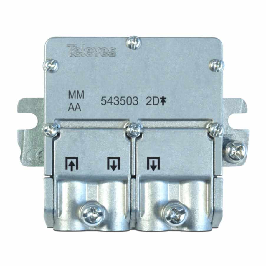 Repartidor distribuidor 2 salidas 4.3/4 dB EasyF - imagen 1