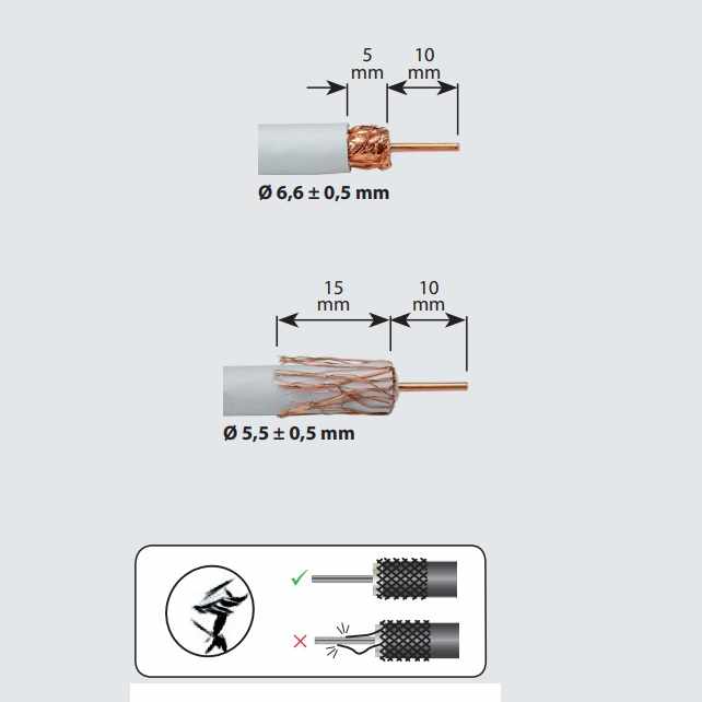 Repartidor distribuidor 2 salidas 4.3/4 dB EasyF - imagen 4