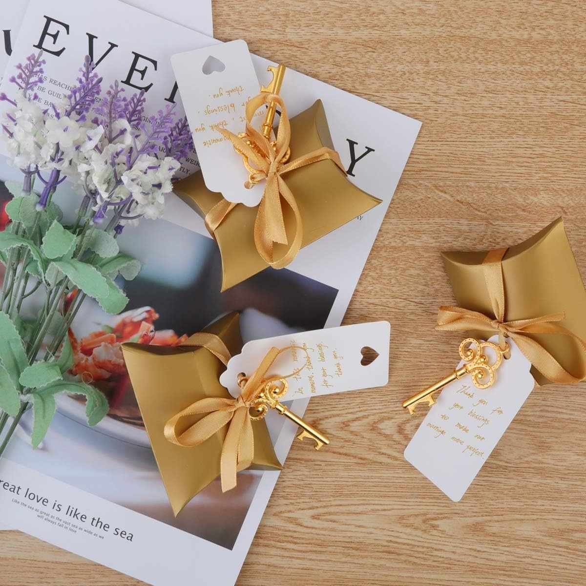 Etiquetas de regalo Papel Kraft diseño corazon Blanco 100 unidades - imagen 4