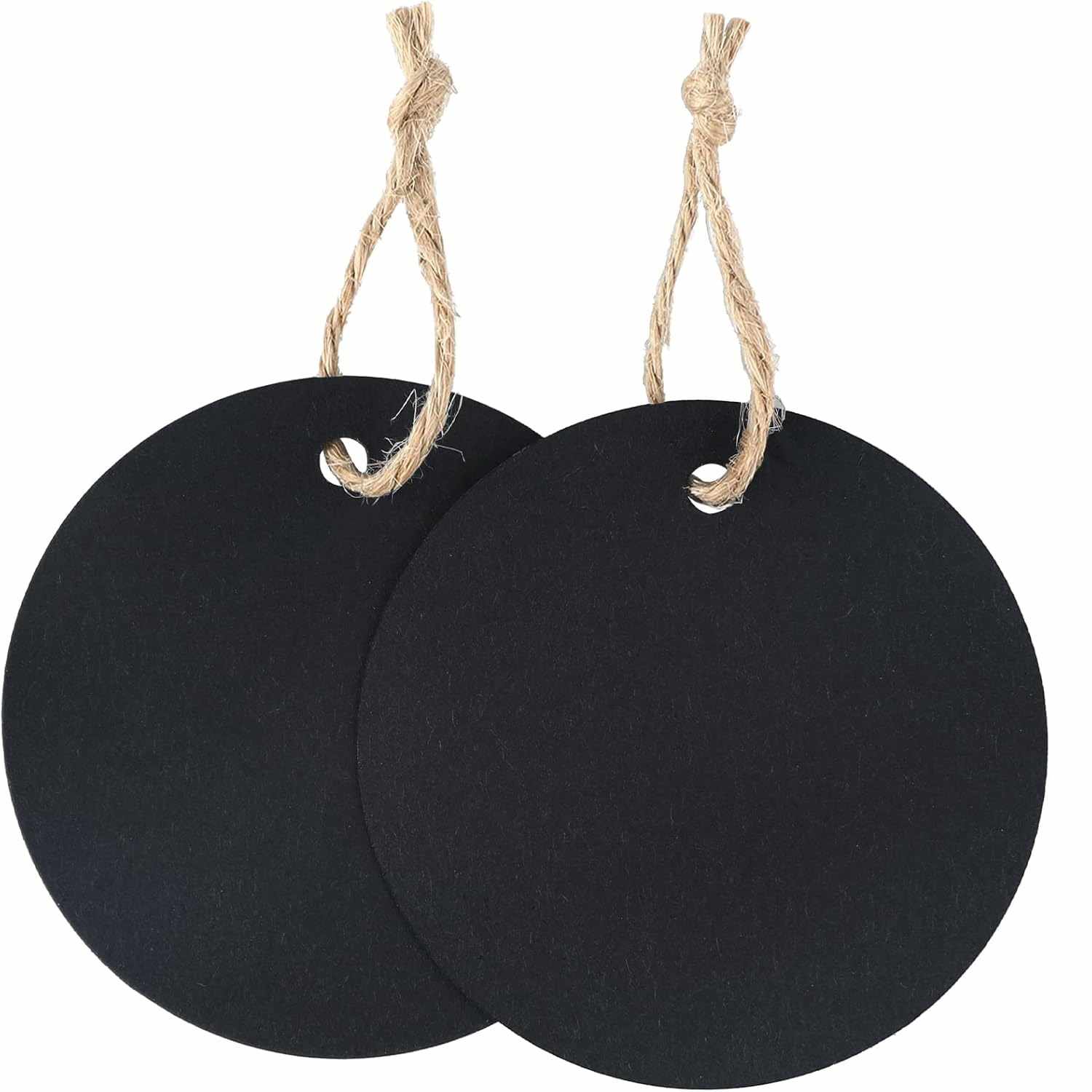 Etiquetas de regalo Papel Kraft diseño circulo negro 100 unidades - imagen 4