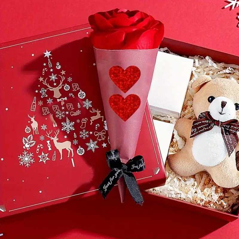 Rollo pegatinas de corazones rojos 2.5 cm 500 unidades - imagen 3