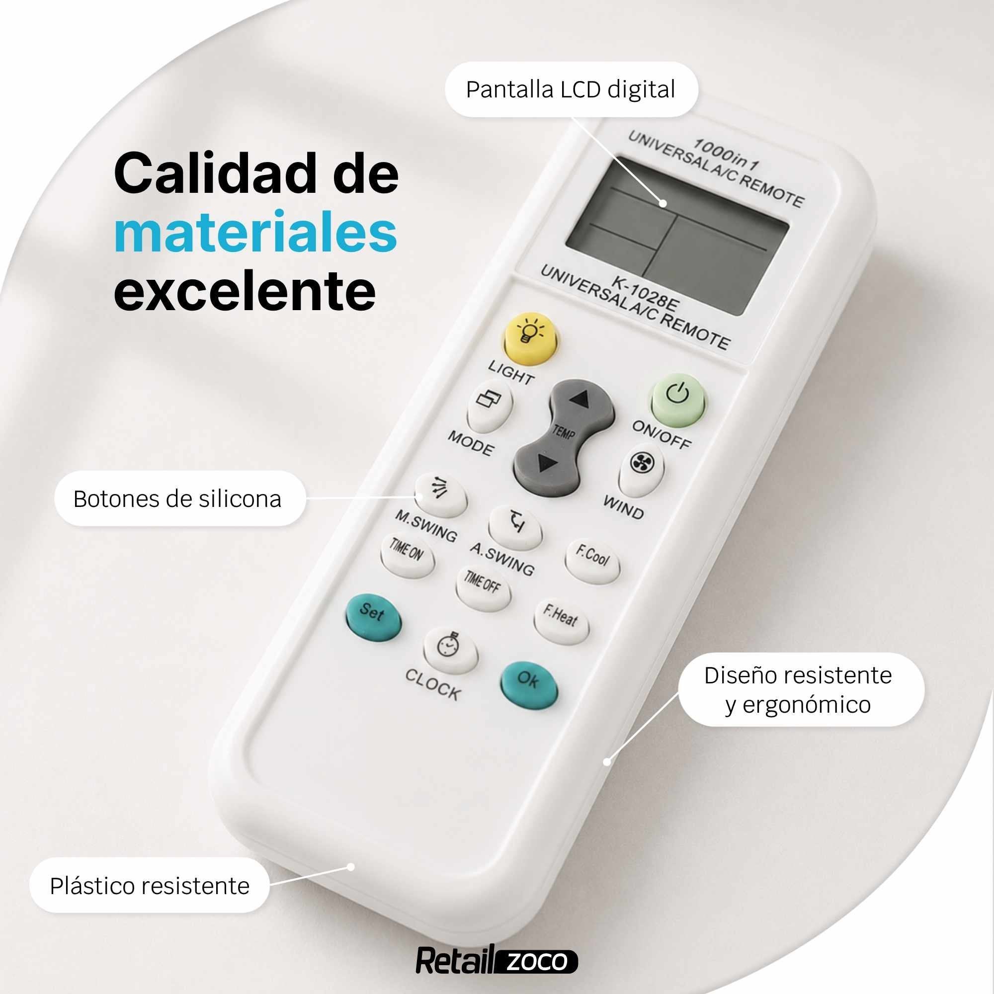 Mando Universal para Aire Acondicionado 1028E - imagen 4