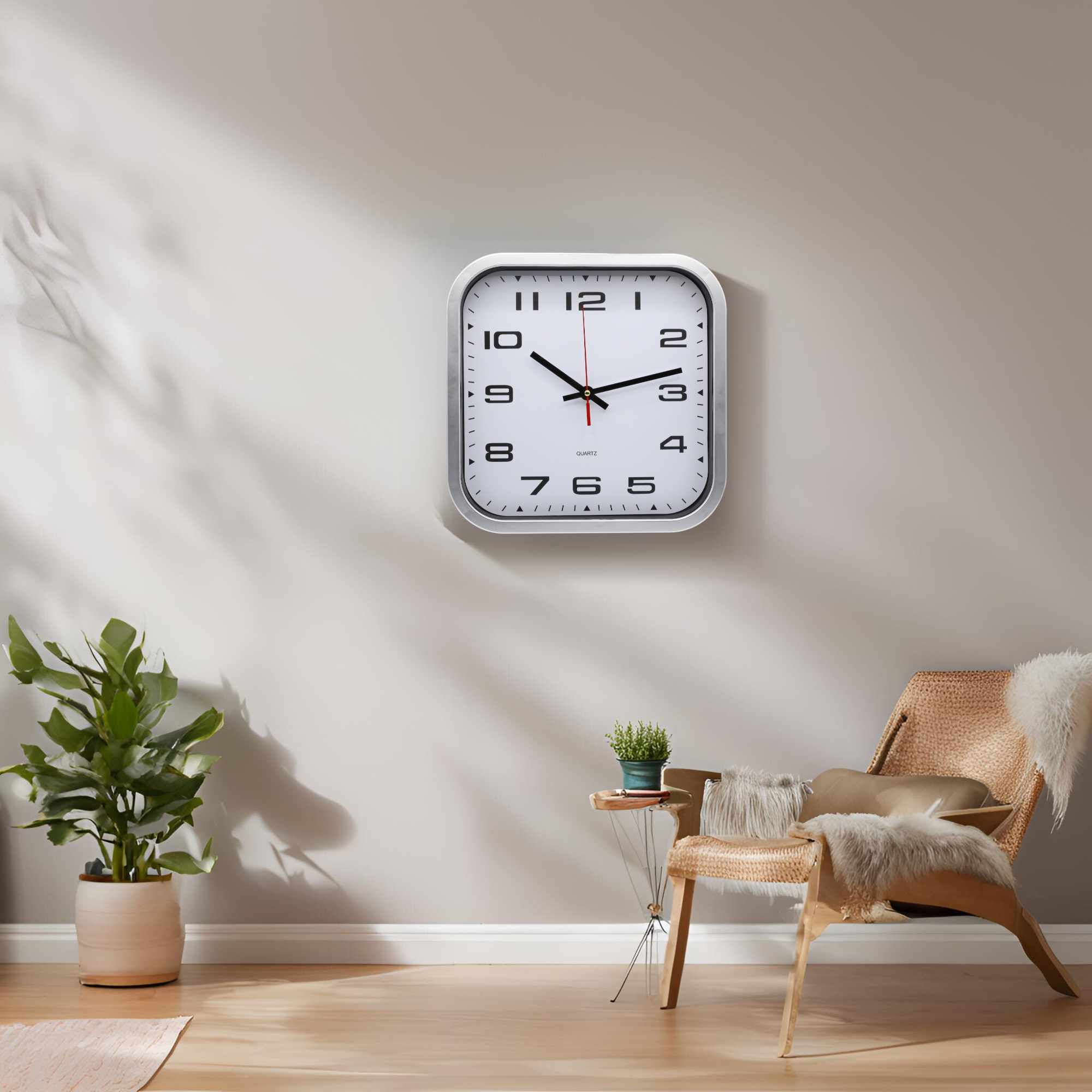 Reloj de pared cuadrado 27.5 cm - imagen 2
