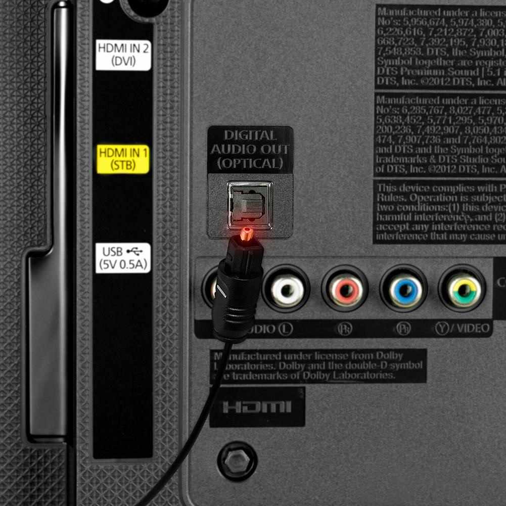 Cable audio digital toslink macho 2 Metros Negro - imagen 2