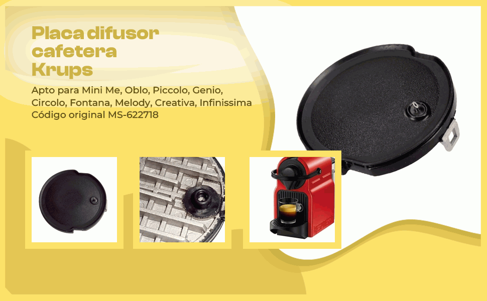 Banner - Placa difusor cafetera Krups MS-622718