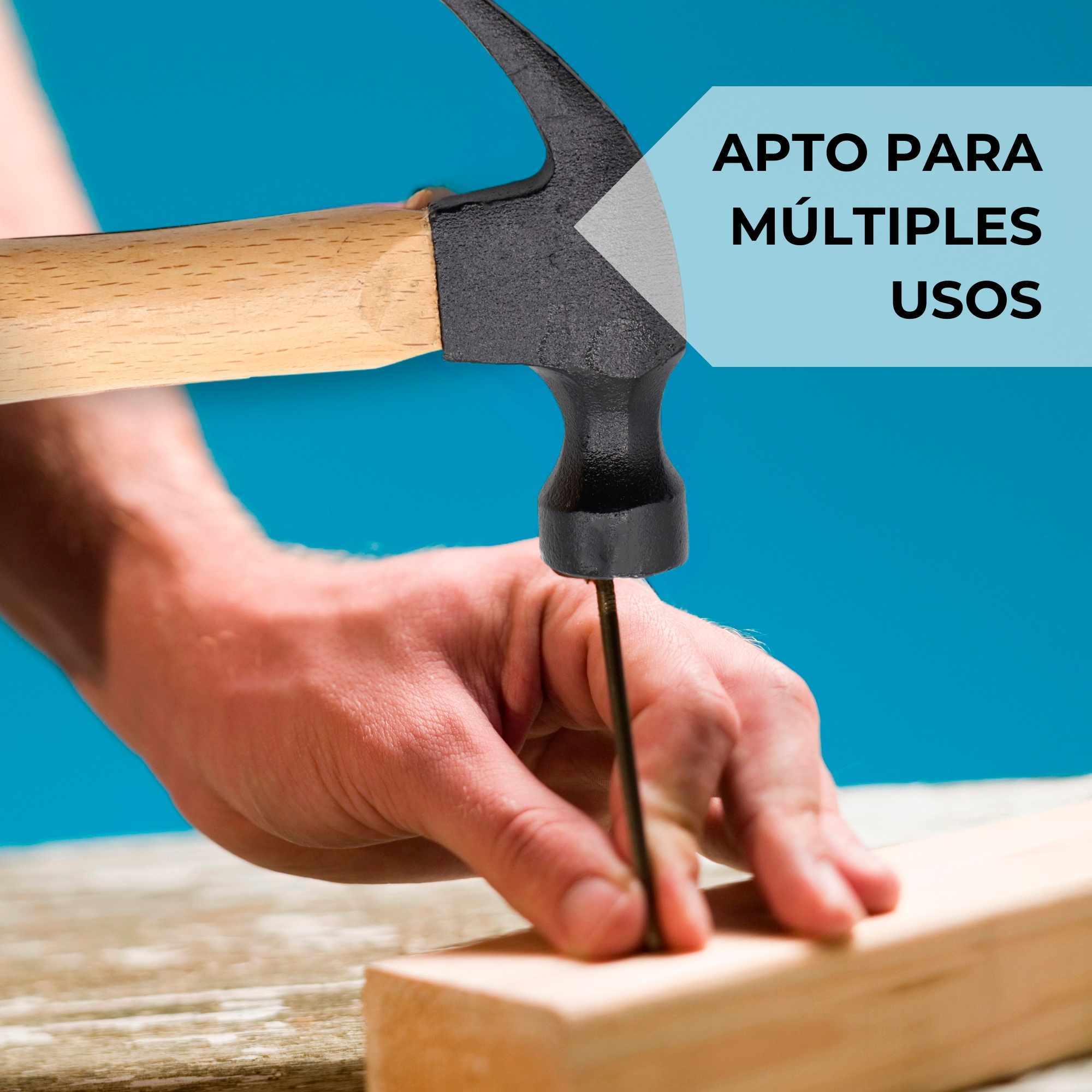 Martillo de carpintero sacaclavos 500 gr - imagen 2
