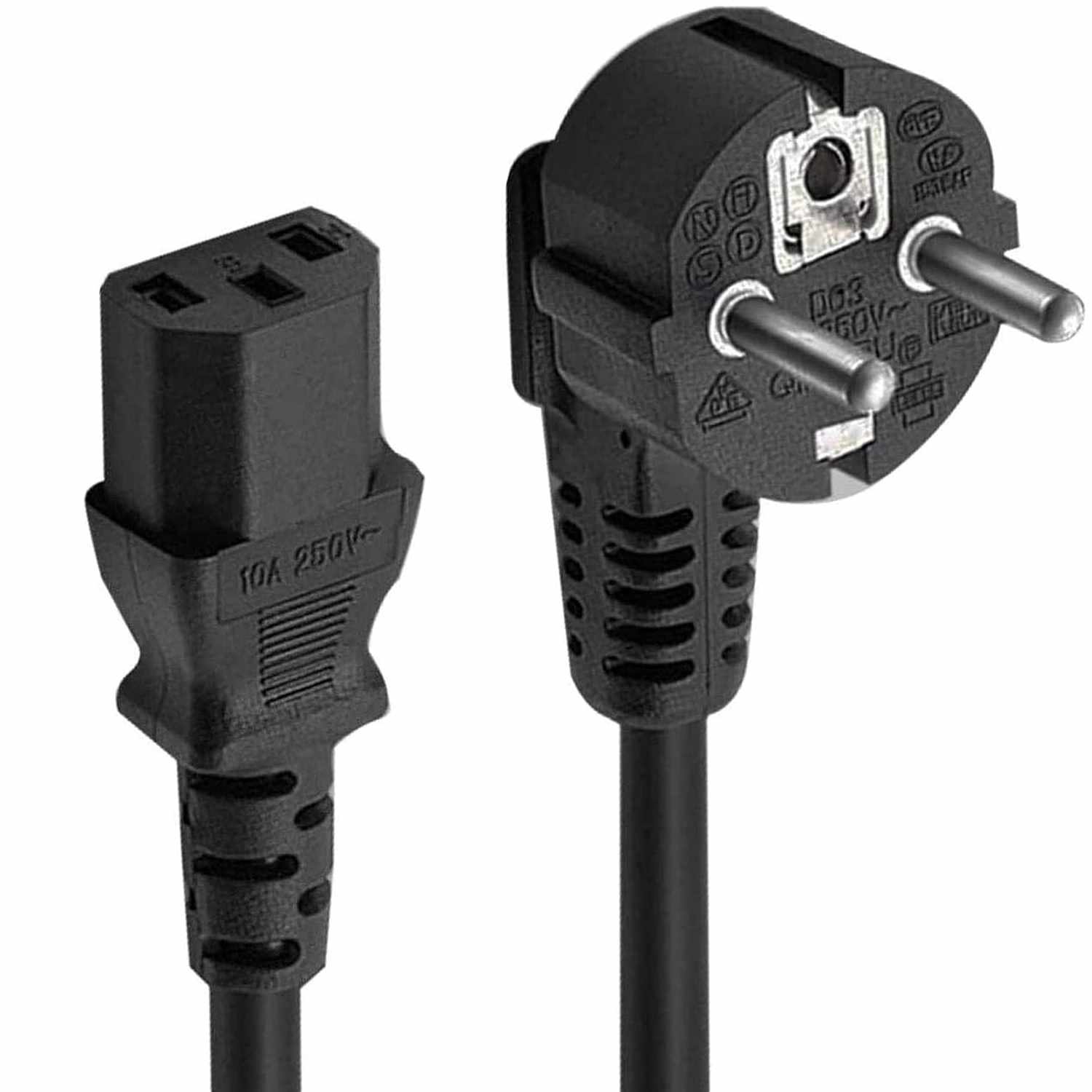 Cable de alimentacion CPU CEE7 3 Metros Negro