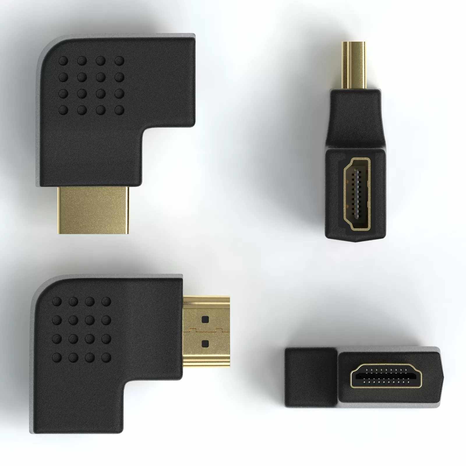 Adaptador HDMI acodado derecha 90 grados - imagen 4