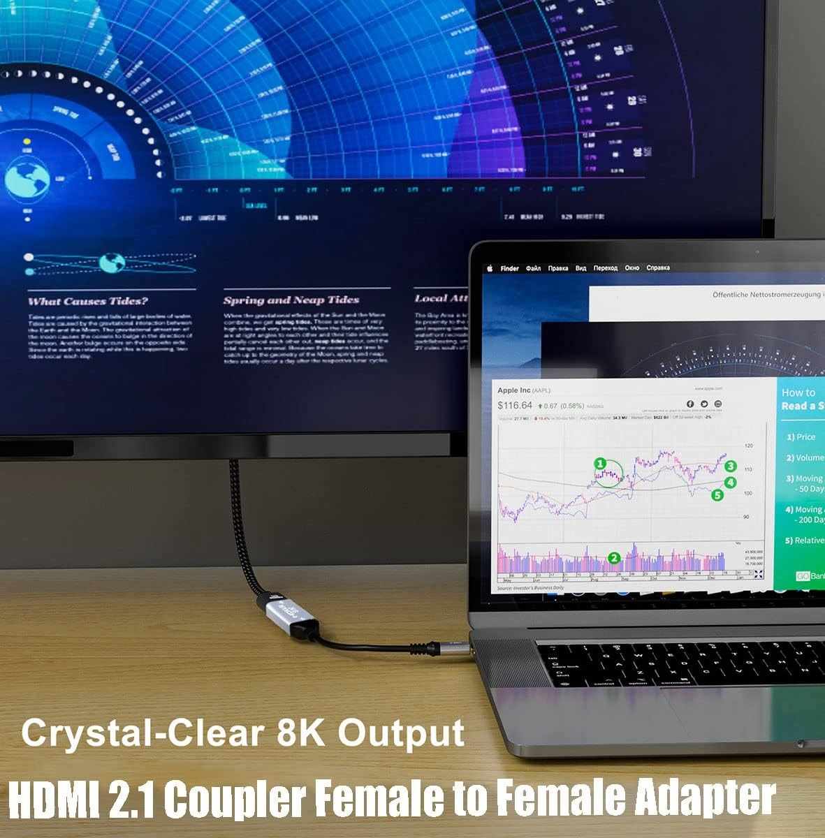 Empalme HDMI 2.1 hembra Metálico 8K - imagen 2
