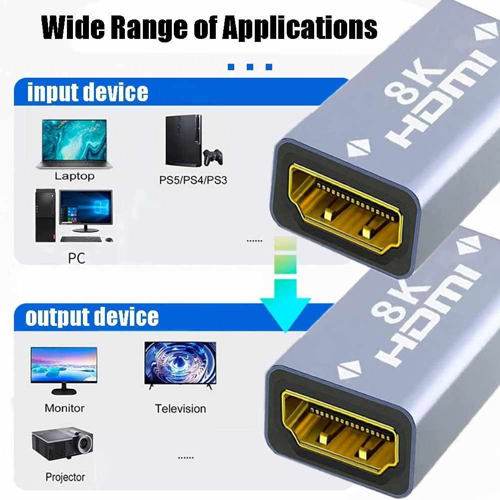 Empalme HDMI 2.1 hembra Metálico 8K - imagen 3