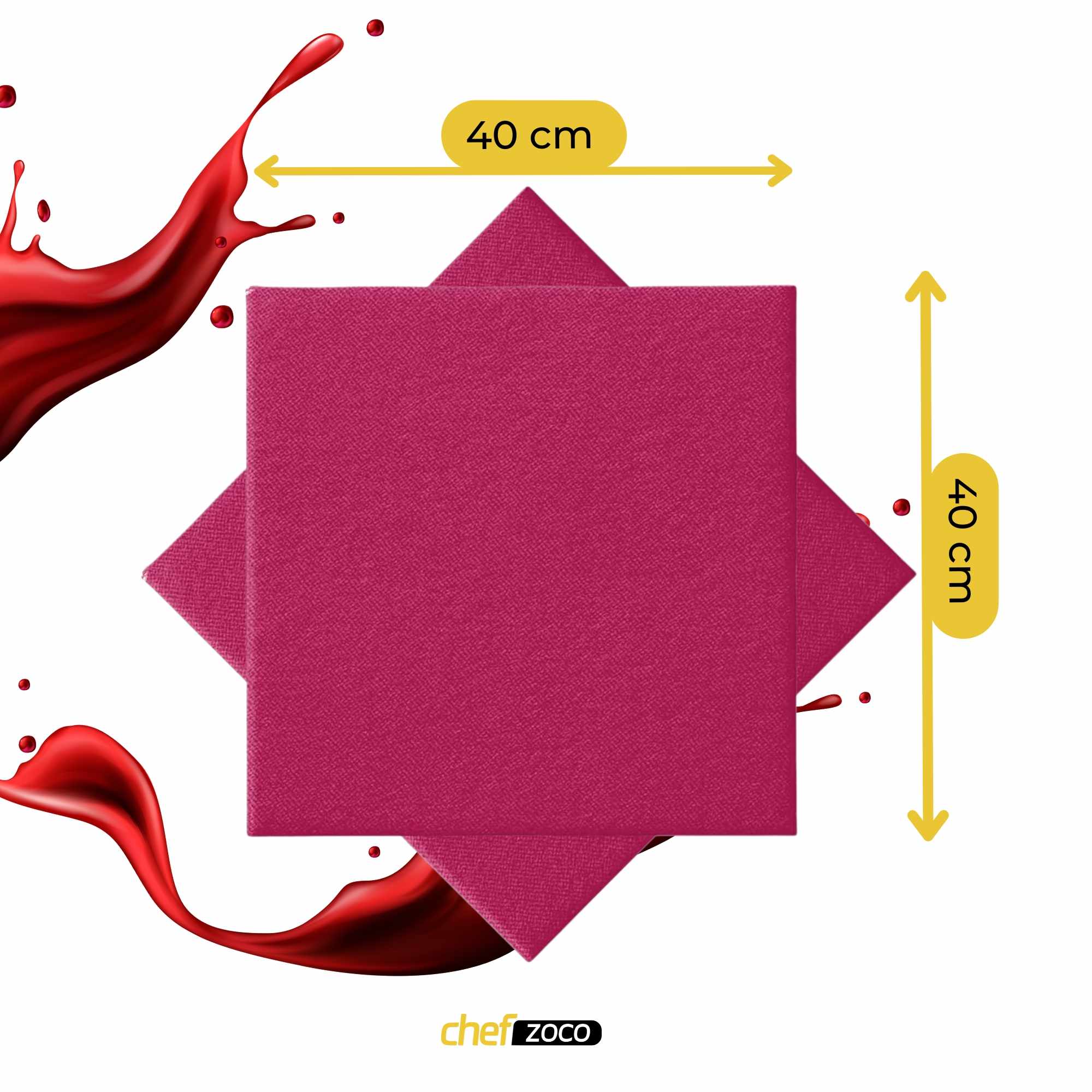 Servilletas De Papel 40x40 cm Rosa pack 50 uds - imagen 4