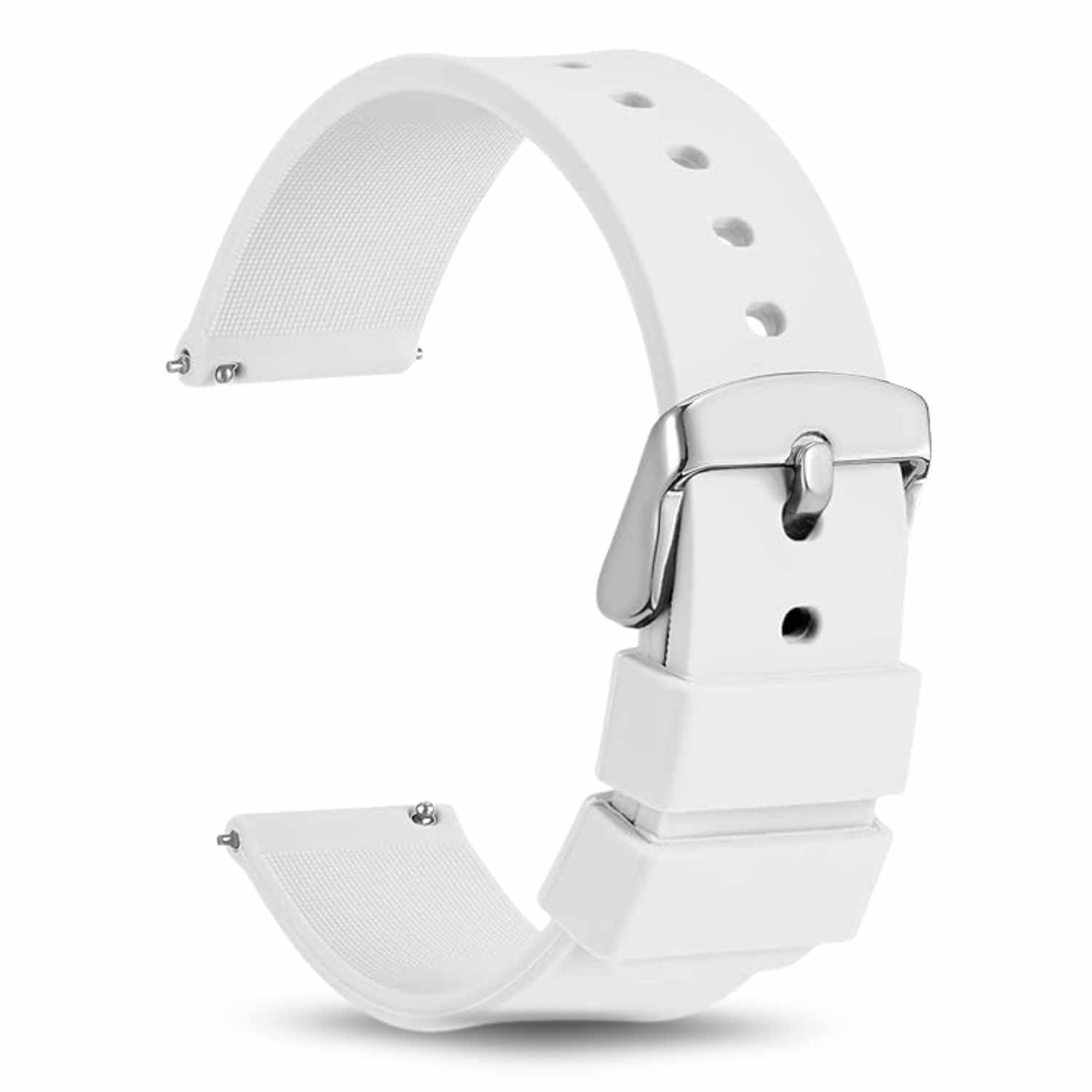Correa reloj silicona liberacion rapida 24 mm Blanco