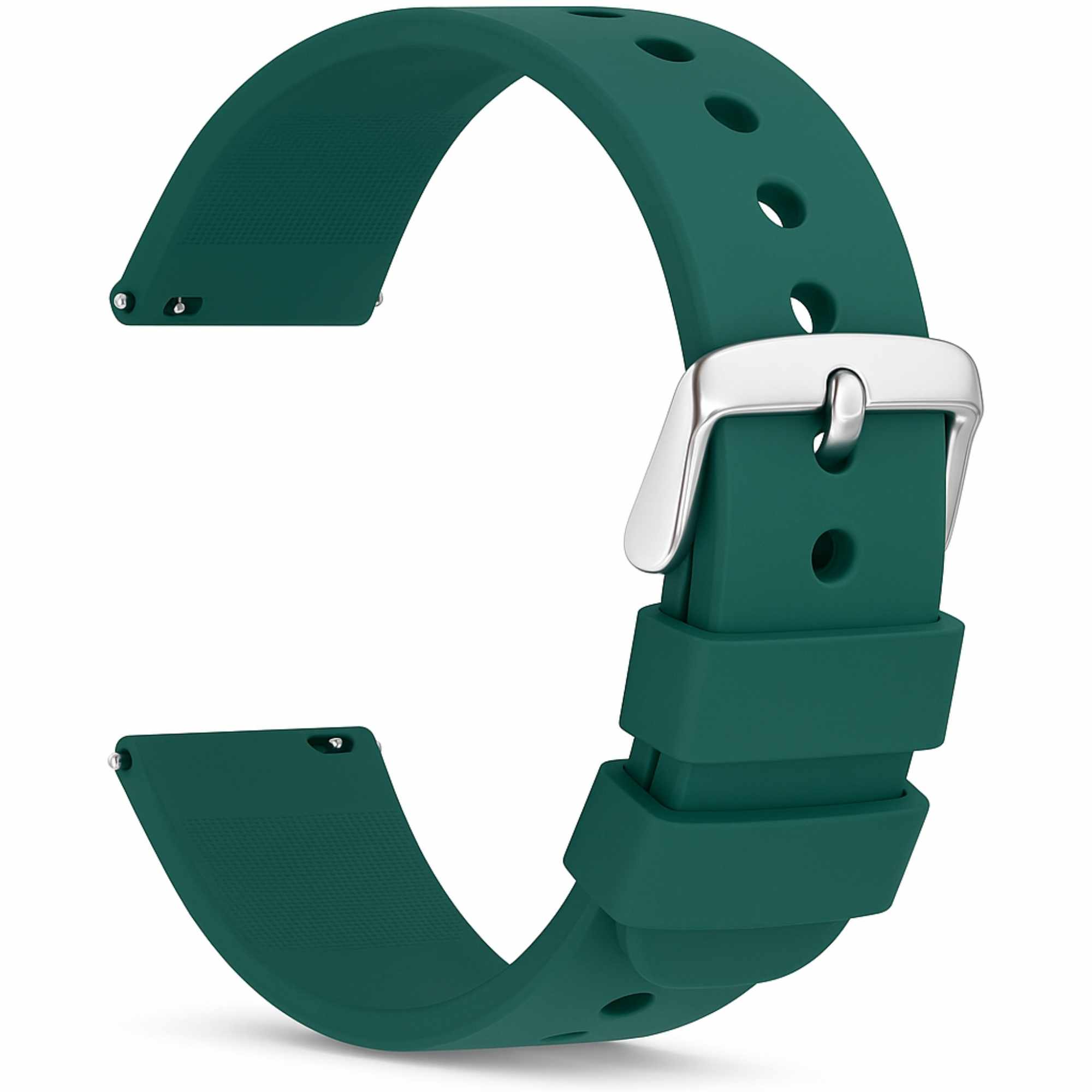 Correa reloj silicona liberacion rapida 20 mm Verde oscuro - imagen 1