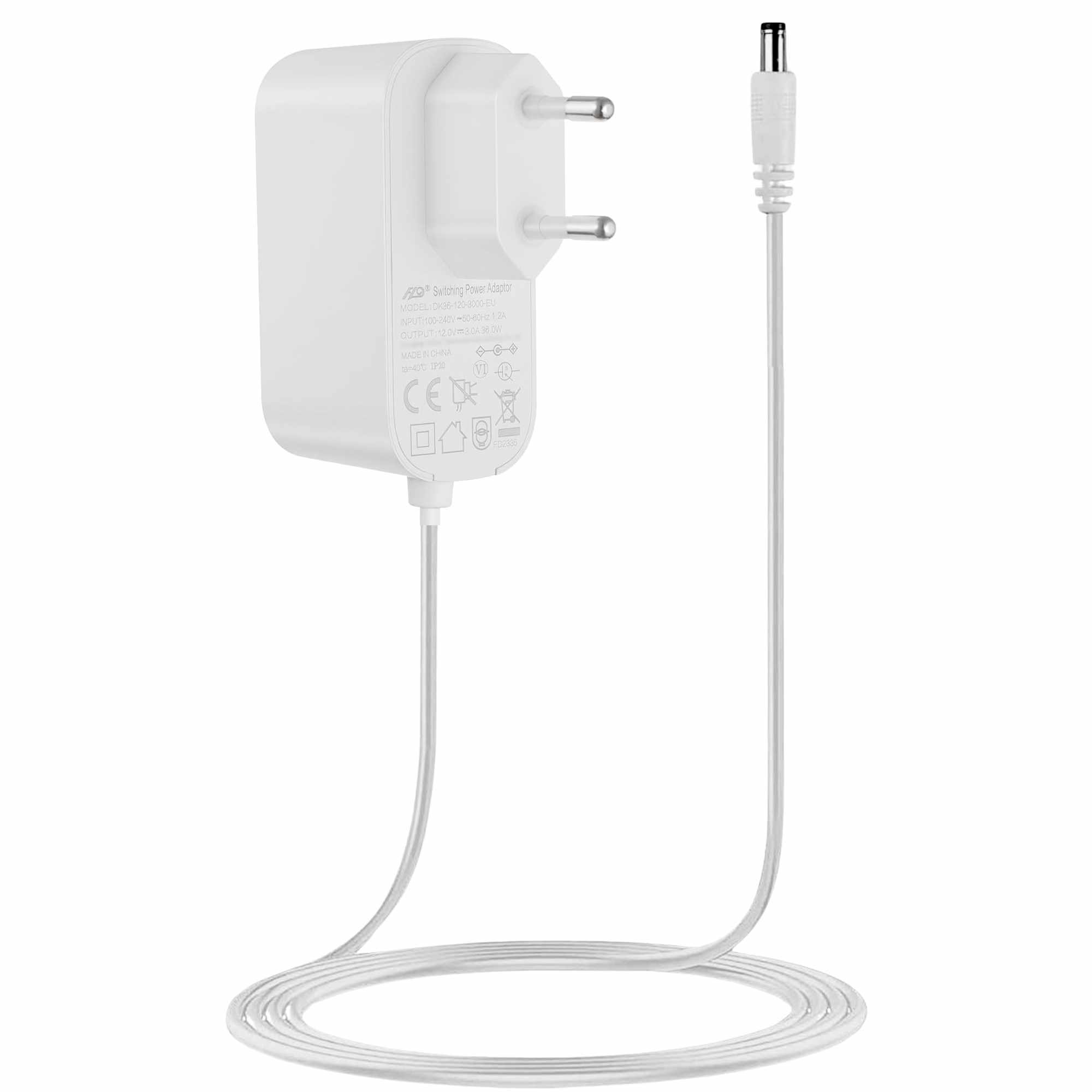 Alimentador 9V 1A blanco