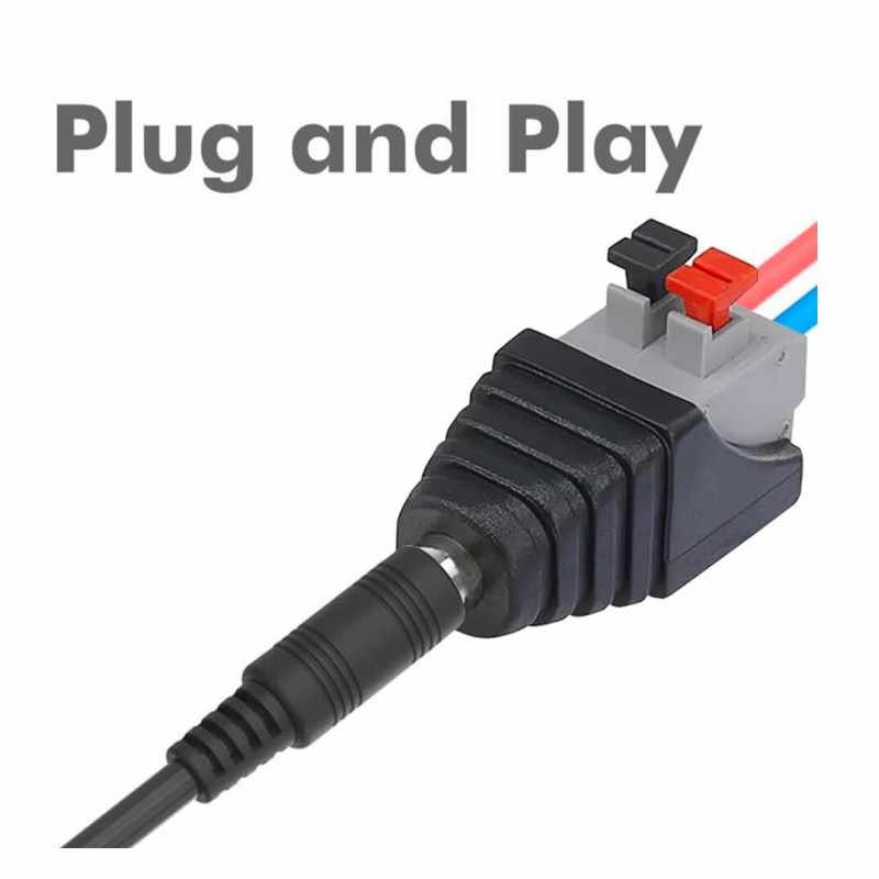 Conector DC hembra 5.5 x 2.1 mm terminal Negro - imagen 3