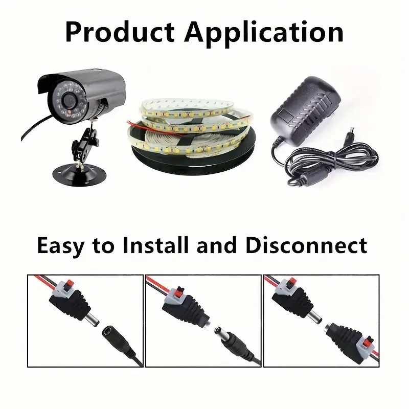 Conector DC hembra 5.5 x 2.1 mm terminal Negro - imagen 6