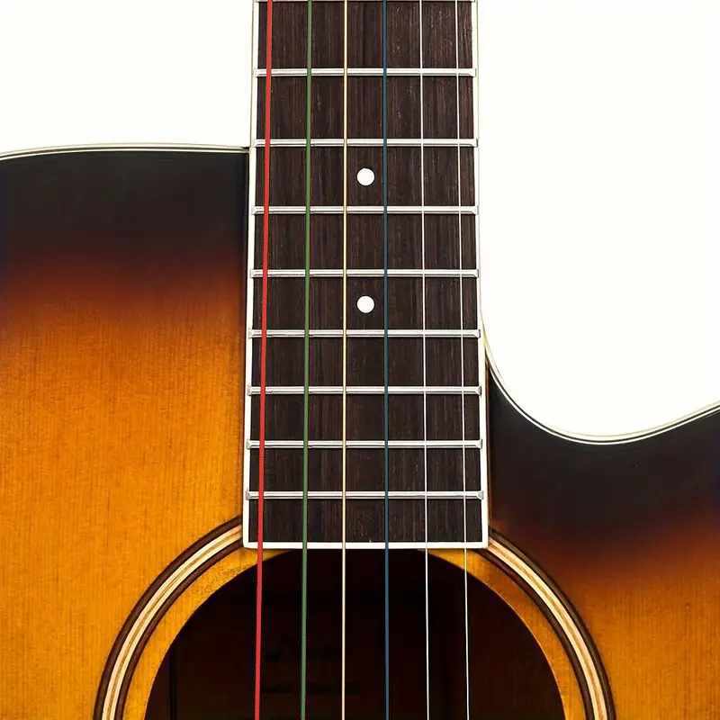 Juego de cuerdas para guitarra acústica metalica Multicolor - imagen 1
