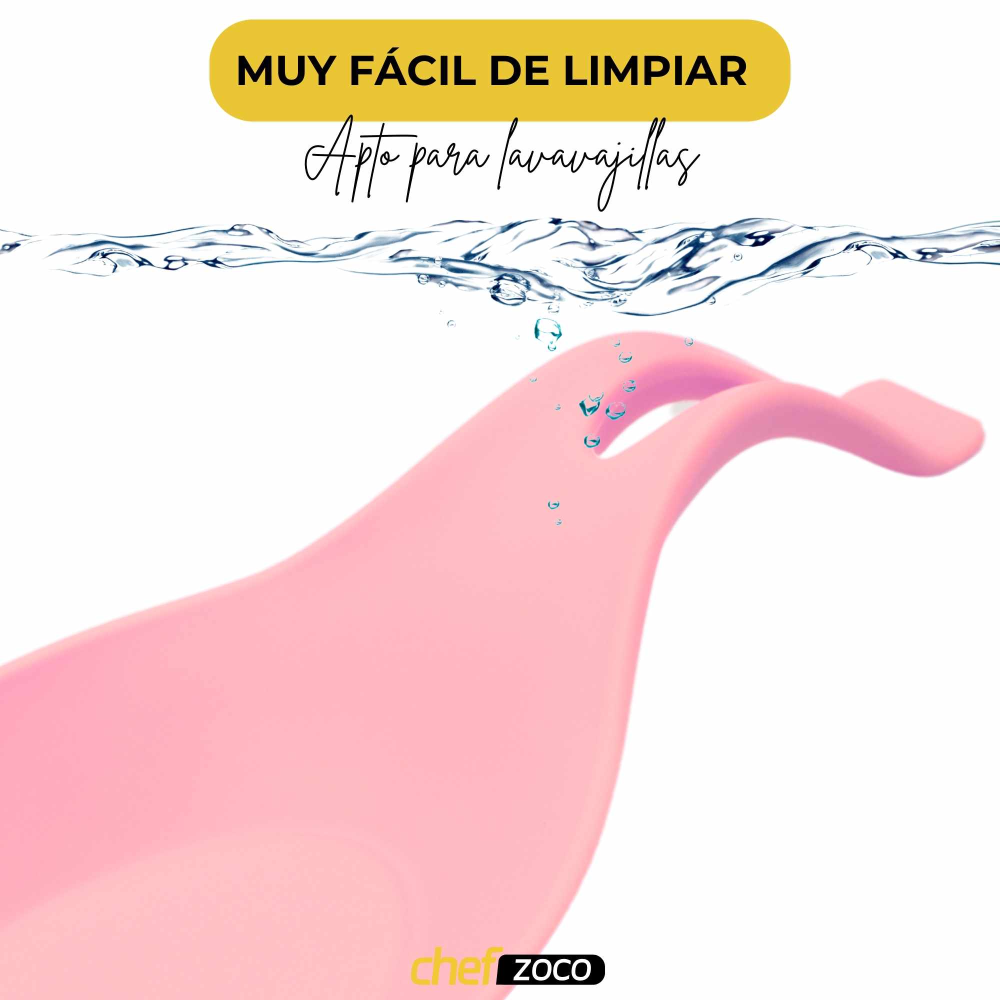 Soporte Reposa Cuchara Silicona Para Cocina Rosa - imagen 7
