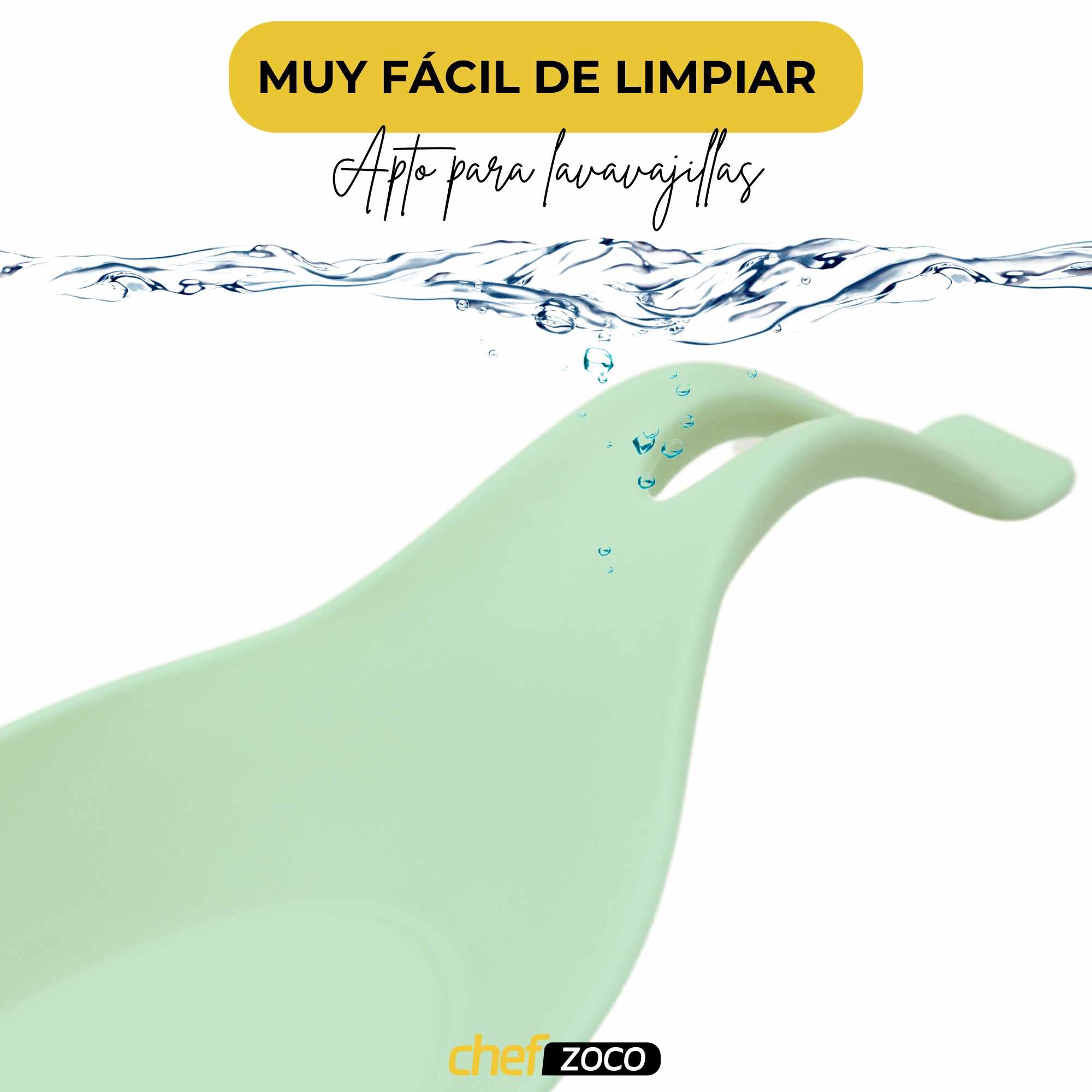 Soporte Reposa Cuchara Silicona Para Cocina Verde - imagen 7