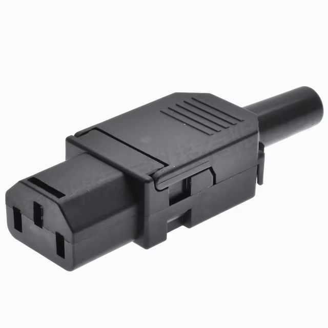 Conector alimentacion C13 hembra 10 A 250V Montaje rapido - imagen 1