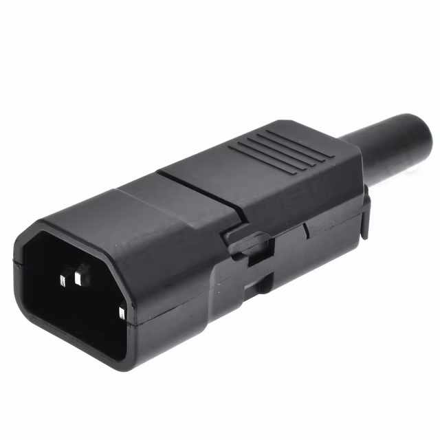Conector alimentacion C14 macho 10 A 250V Montaje rapido - imagen 1