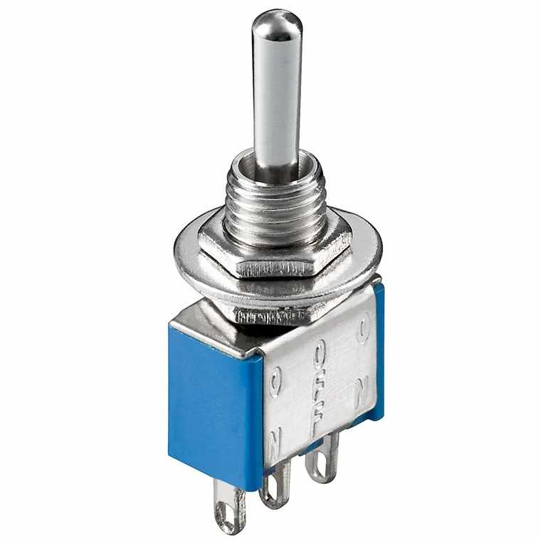 Interruptor 2 pin con palanca on-off-on 3 A SPDT