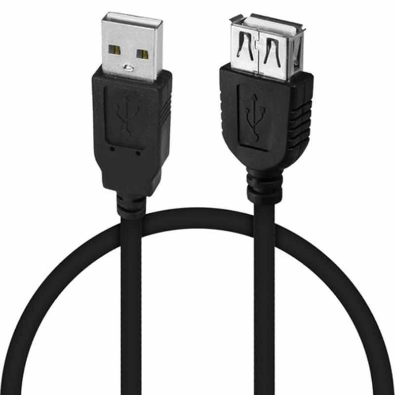 Cable alargador extensor USB 2.0 Negro 3 Metros