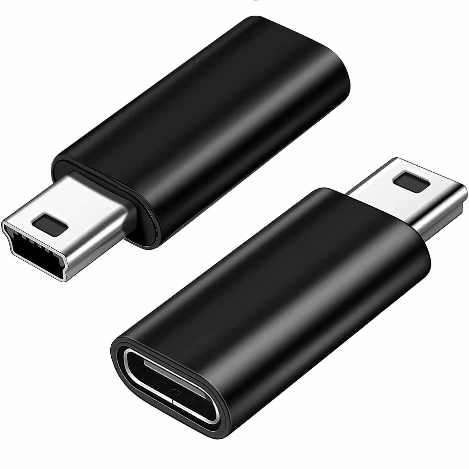 Adaptador USB Tipo C 3.1 Hembra A Mini USB Macho Negro