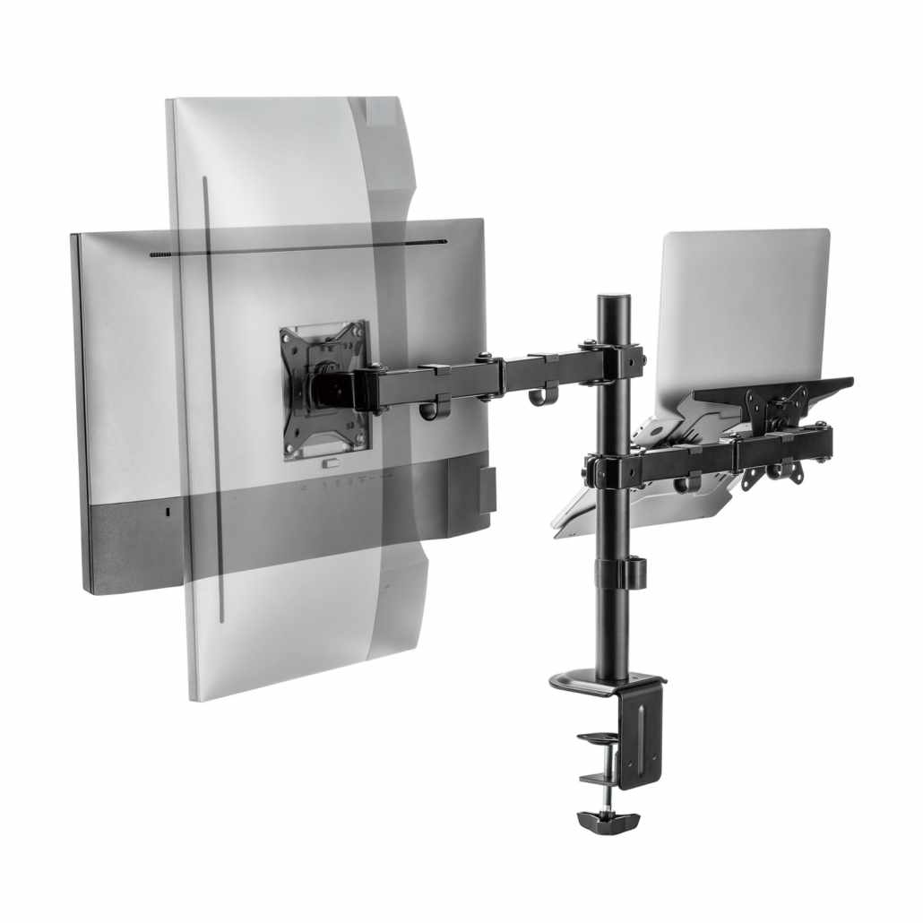 Soporte de Mesa Giratorio e Inclinable para Portatil y Monitor - imagen 2