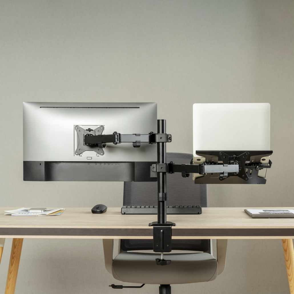 Soporte de Mesa Giratorio e Inclinable para Portatil y Monitor - imagen 5