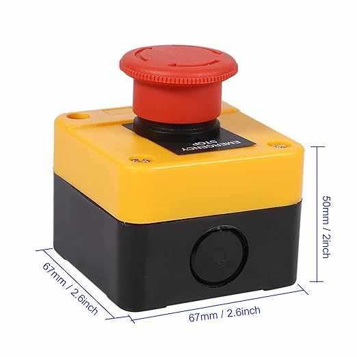 Interruptor de Botón de Parada de Emergencia NO/NC 660V 10 A - imagen 6