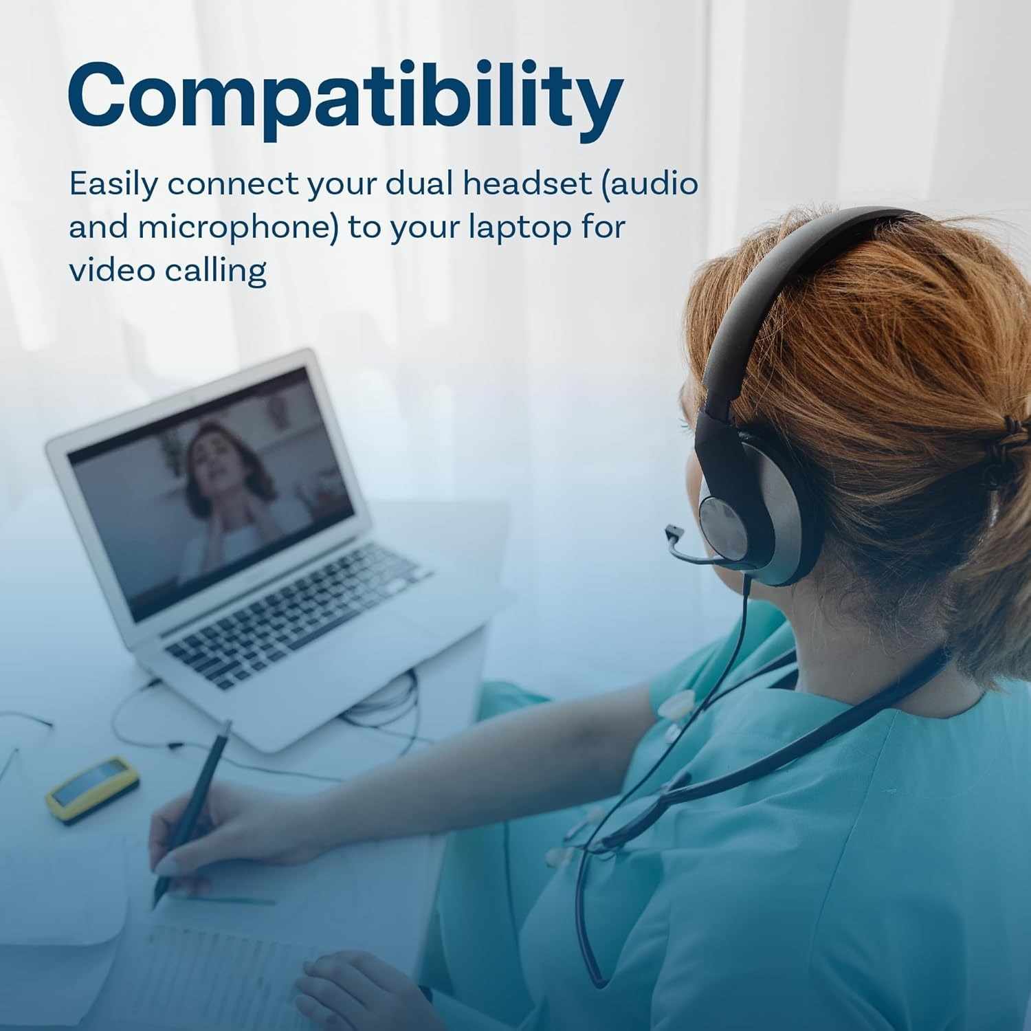 Adaptador Divisor de Auriculares y microfono 27.5 cm - imagen 4