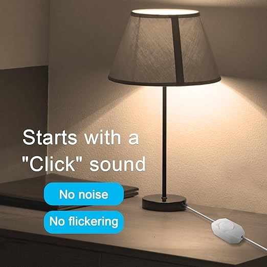 Potenciometro regulador de luz con Interruptor Blanco - imagen 2