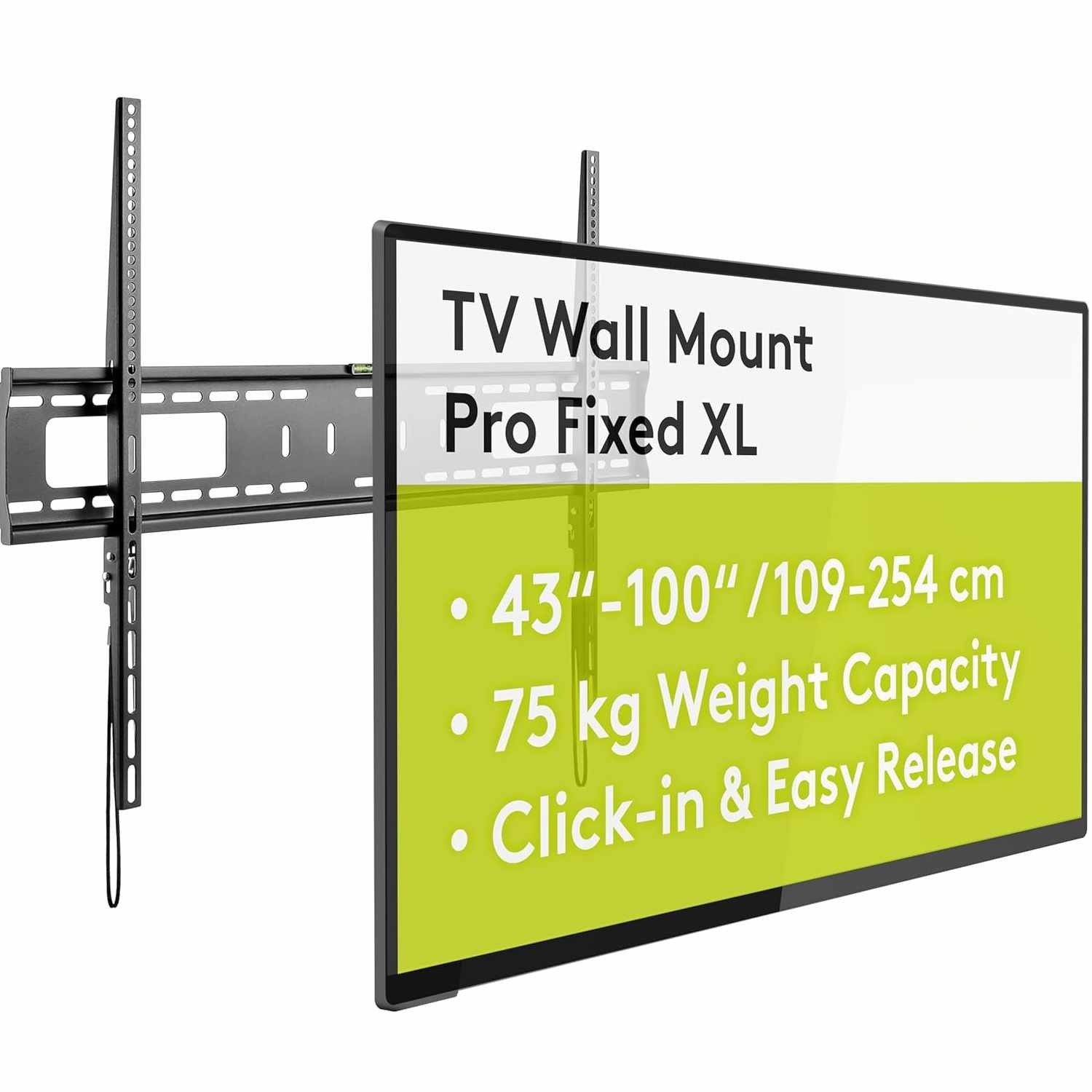 Soporte de pared para TV de 43 a 100 pulgadas fijo