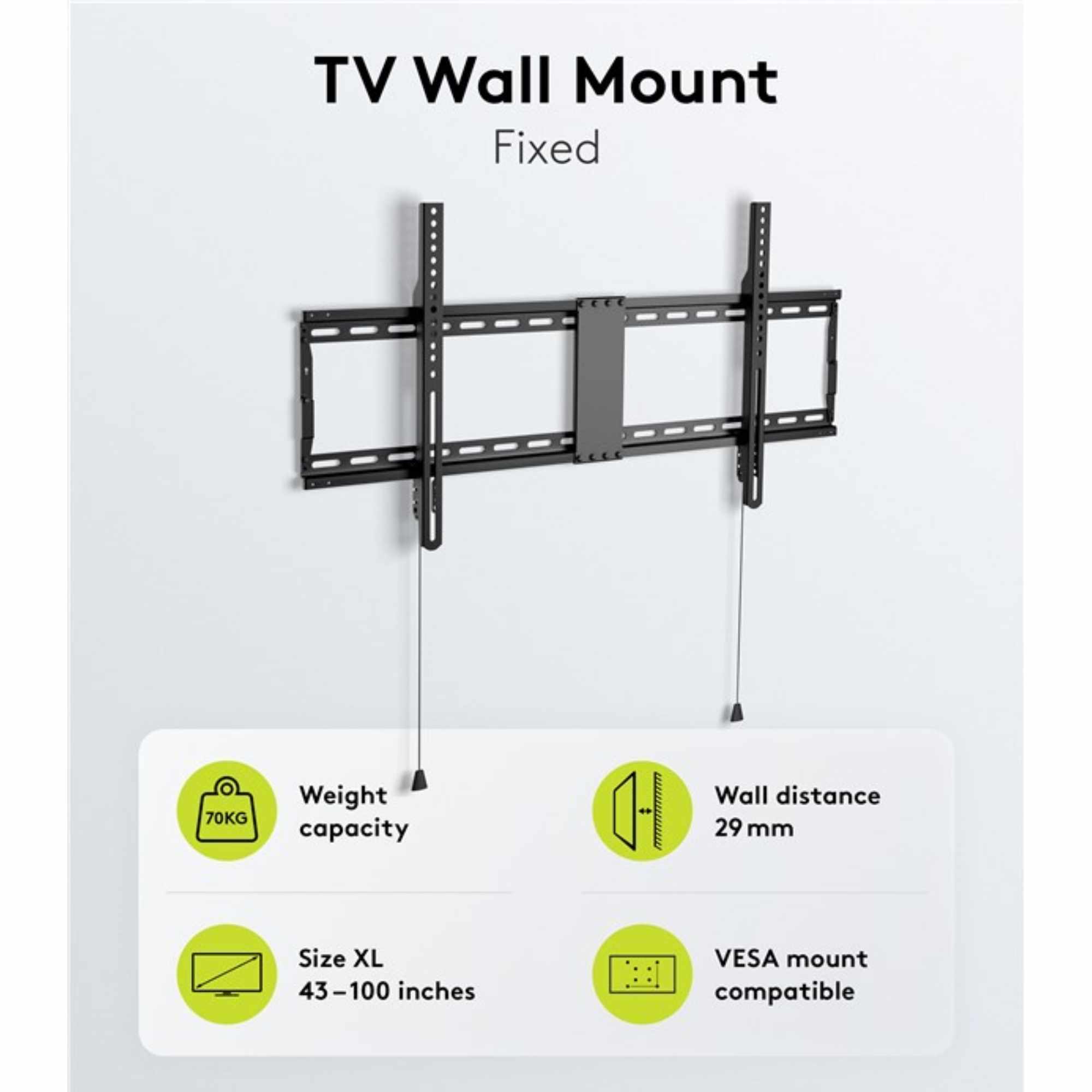 Soporte de pared para TV de 43 a 100 pulgadas fijo extraplano - imagen 5