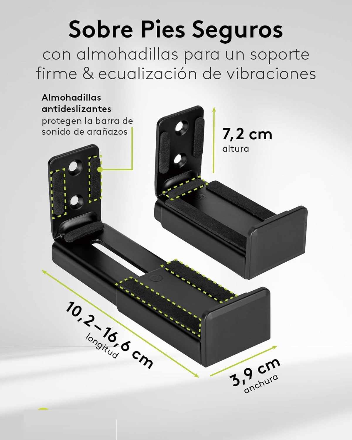 Soporte Universal ajustable  para Barra de Sonido hasta 15 Kg - imagen 3
