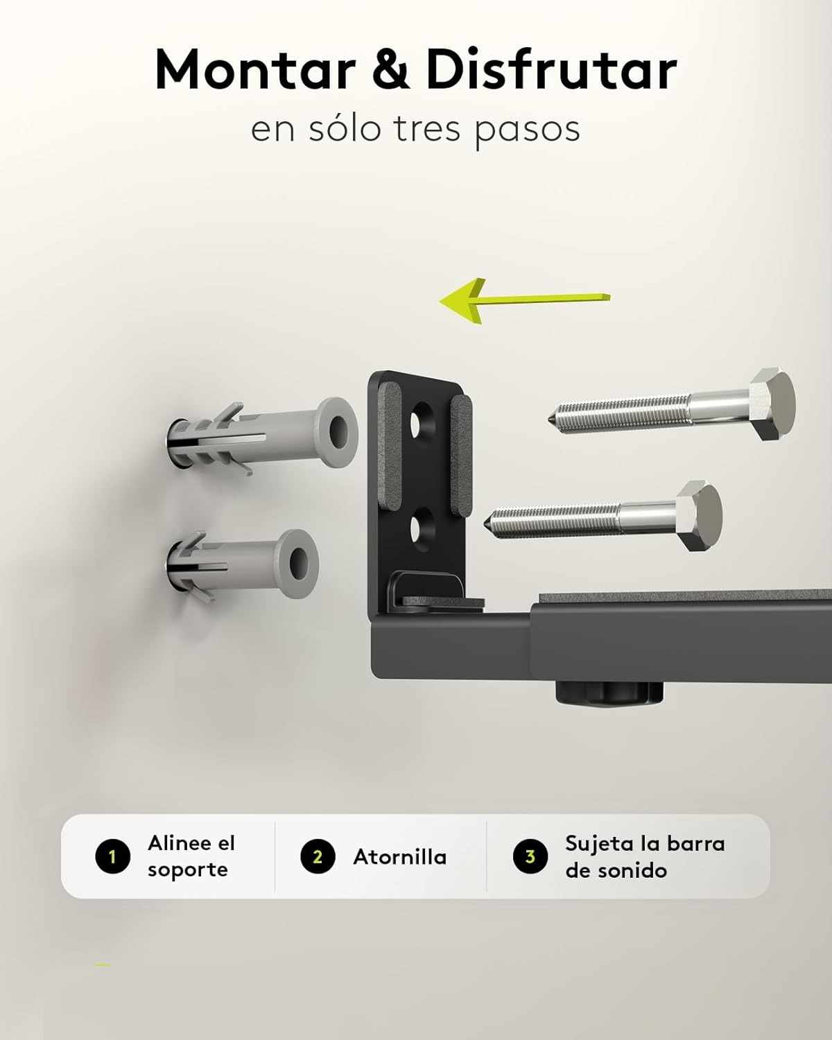 Soporte Universal ajustable  para Barra de Sonido hasta 15 Kg - imagen 5