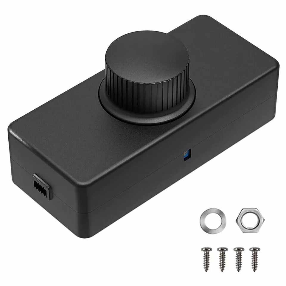 Potenciometro regulador de luz Negro DC 12V-24V - imagen 6