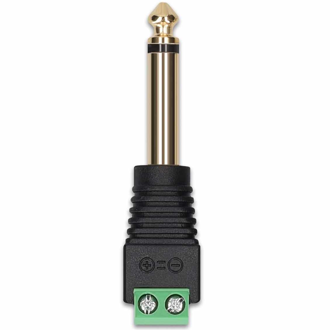 Conector Jack 6.35 mm hembra TRS terminal de tornillo 2 pin - imagen 1