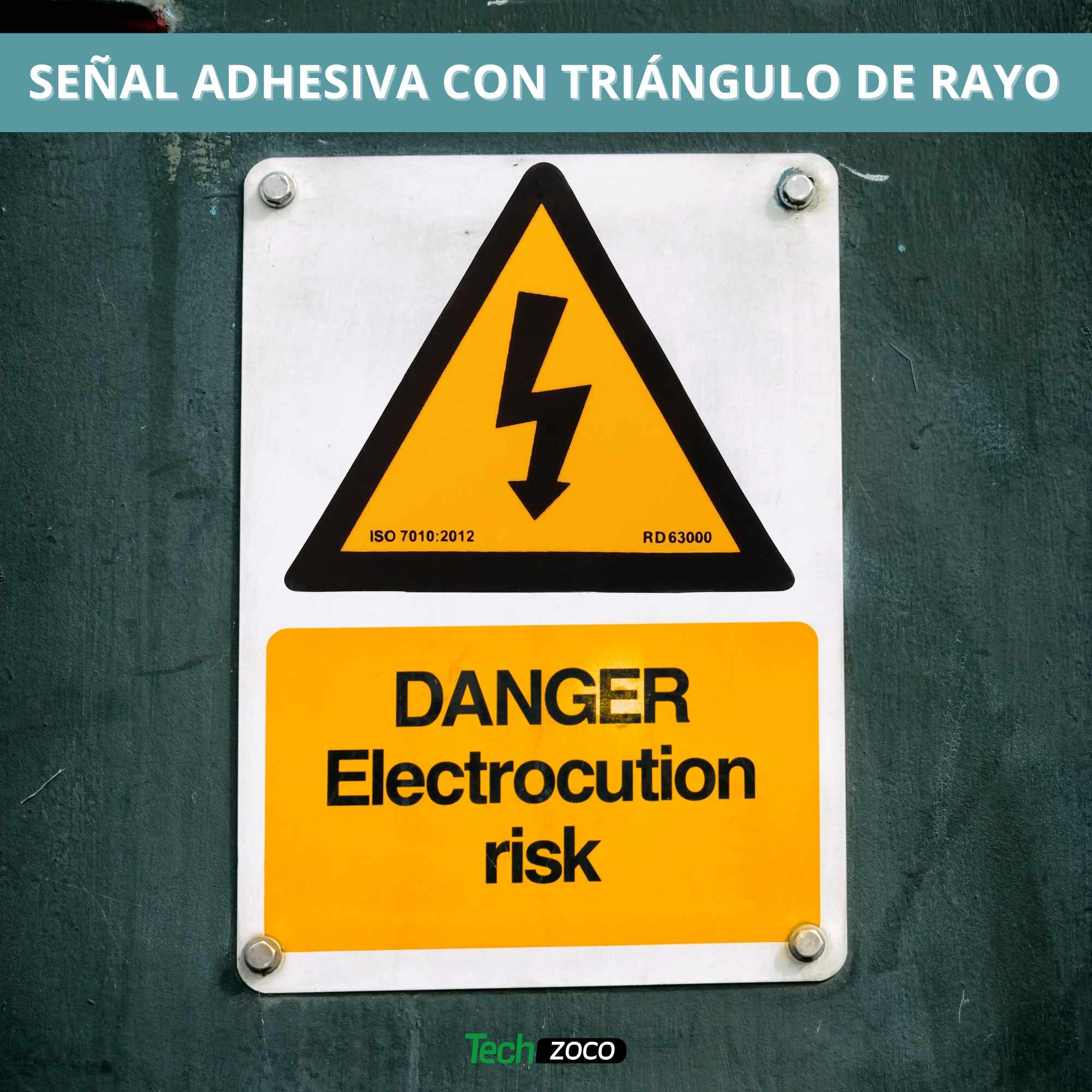 Señal adhesiva Riesgo Eléctrico 50 mm - imagen 6