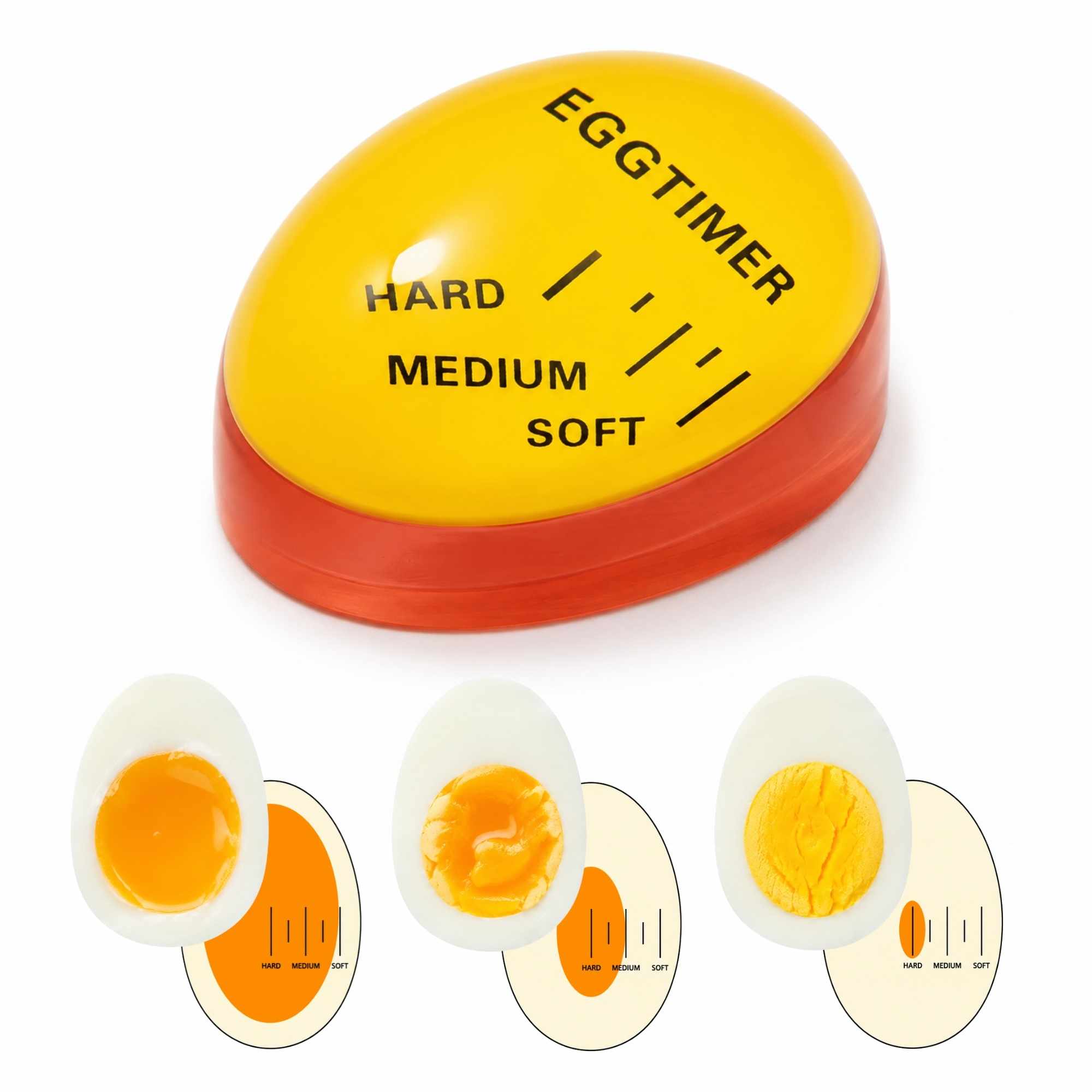 Temporizador De Huevos Cocidos amarillo - imagen 1